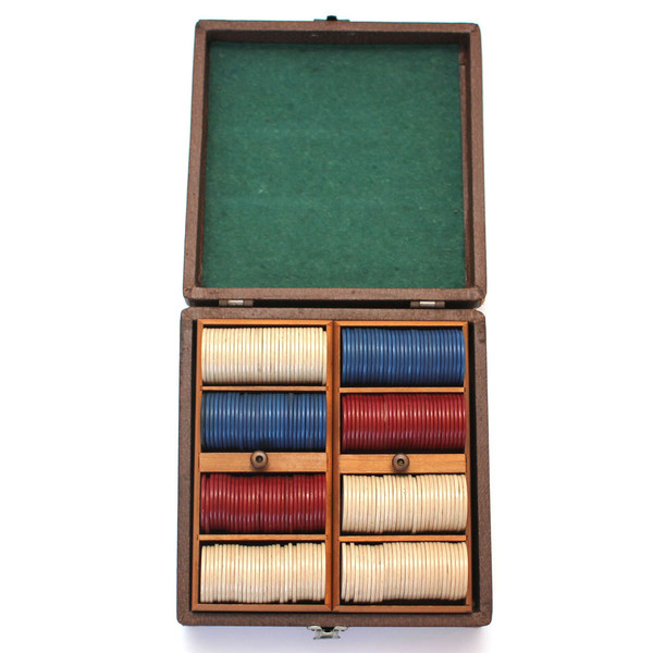 Vintage Poker Chips Set