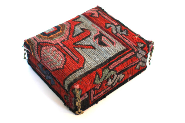 Antique Kilim Covered Box